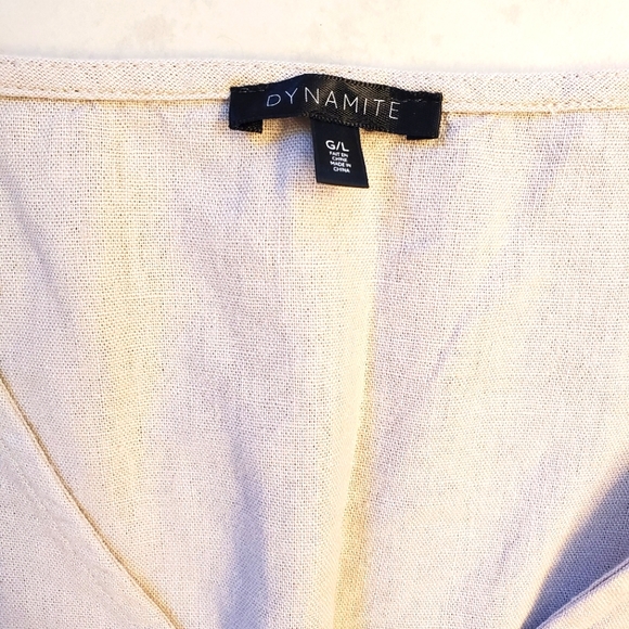 Dynamite Linen Blend Crop - Picture 4 of 6